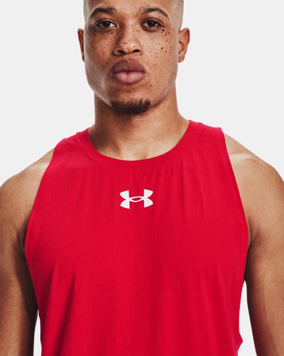 Men's UA Zone Tank in Red image number 3
